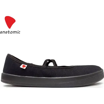 Dámská zdravotní obuv Anatomic stylové barefoot balerínky STARTER AC04 - Černé s černou Velikost EU: 36, vnitřní délka: 232, vnitřní šířka: 91
