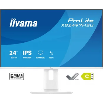 Monitor iiyama ProLite//23,8"/IPS/FHD/120Hz/4ms/Bílá/5R XB2497HSU-W1