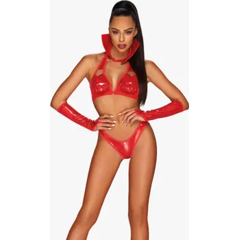 Dámský erotický kostým Sexy kostým Obsessive Vampines Červená L/XL