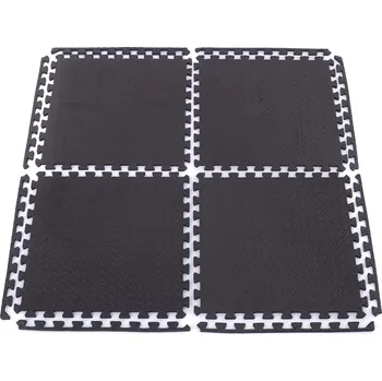 Sport TRINFIT Tatami Fitness T12 set 4 ks - 60 x 60 x 1,2 cm - černá