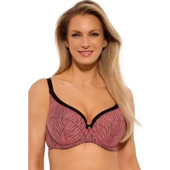 Podprsenka Polovyztužená podprsenka Gaia Lise Růžovo-černá 75C