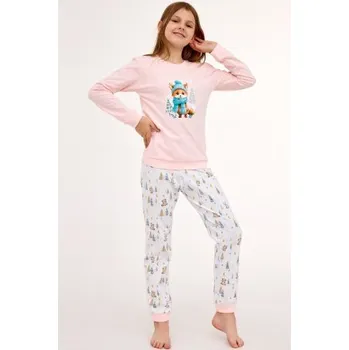 Dívčí pyžamo Cornette 592/192 Fox - liška Světle oranžová 158-164