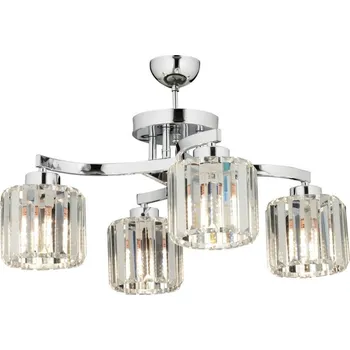 Přisazený lustr CRYSTALLINE 4xE27/40W/230V lesklý chrom