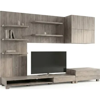 Komoda Autronic Obývací stěna 300x59x210cm, mdf, hnědá, 9HQ08