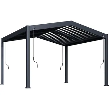 Zahradní stavba Rojaplast Bioklimatická pergola APEX 3,6x4 m antracit