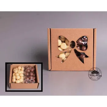 Dárková krabička Mlsná krabička S - Lískové combo Typ výřezu: 4 - květiny