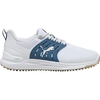 Puma Ignite Elevate 2 pánské golfové boty, bílo/modré bílo/modré, standardní, bez spajků, 43