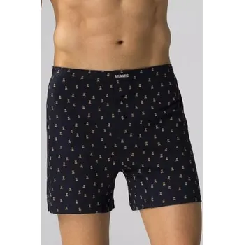 Pánské spodní prádlo 2 PACK pánské trenýrky Atlantic 2MBX-063 - bavlna Tmavě modrá M