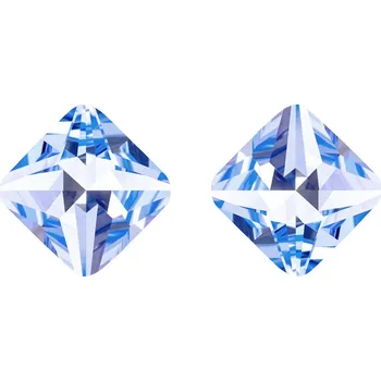 Náušnice Stříbrné náušnice Optica s českým křišťálem Preciosa, sv. safír 6142 58