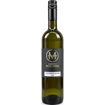 Víno Veltlínské zelené 2024, moravské zemské víno, Vinařství Michal Homola, polosuché