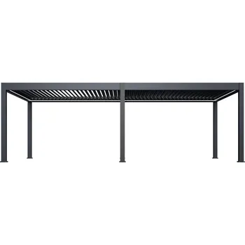 Pergola Rojaplast Luxusní ELEKTRICKÁ bioklimatická pergola PRESTIGE 8x4 m, hliník - volně stojící