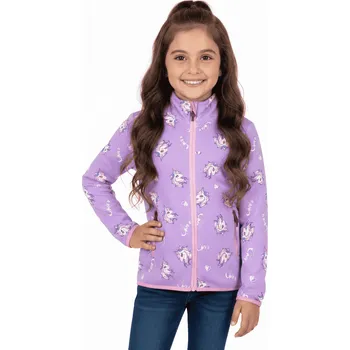 Dívčí mikina DÍVČÍ MIKINA NA ZIP S JEDNOROŽCI NOVINKA Barva: Fialková, Velikost: 104