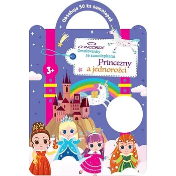 Dětské zboží Omalovánky se samolepkami-Princezny a jednorožci