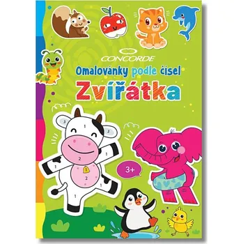 Dětské zboží Omalovánky podle čísel-Zvířátka
