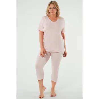 Dámské oblečení Dámské pyžamo Italian Fashion Puntini - tříčtvrteční Starorůžová M