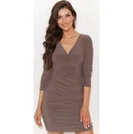 Klasické šaty Numinou NU459 mocca Mocca L