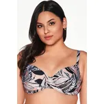 Nevyztužený horní díl plavek Ava Lingerie SK-221 Černo-béžová 80J