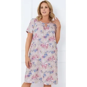 Dámské oblečení Noční košile Italian Fashion Inger - bavlna Světle fialová 2XL