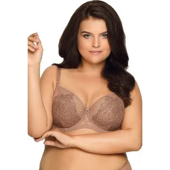 Dámské spodní prádlo Nevyztužená podprsenka Ava Lingerie 1945 Copper Tree Světle hnědá 65J