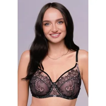 Podprsenka Nevyztužená podprsenka Ava Lingerie 2207 Černá 80G