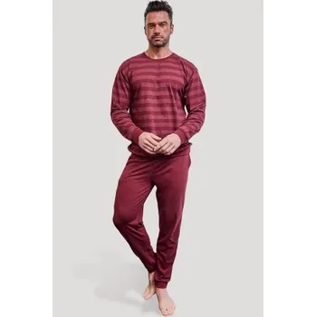 Pánské pyžamo Cornette Loose 16 - bavlna Bordó 2XL