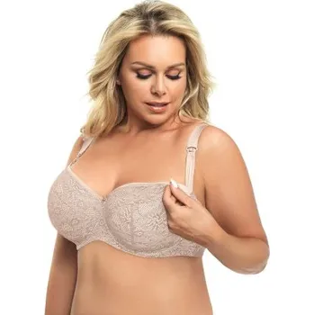 Těhotenské spodní prádlo Kojící podprsenka Gorsenia MK14 MEY Béžová 75E