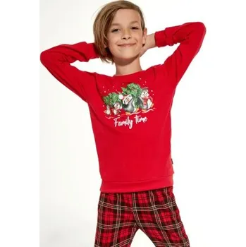 Chlapecké pyžamo Chlapecké pyžamo Cornette 137 Young Boy - Family Time Červená 86-92