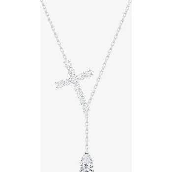 Náhrdelník Preciosa Stříbrný náhrdelník Shiny Cross, křížek s kubickou zirkonií Preciosa 5301 00