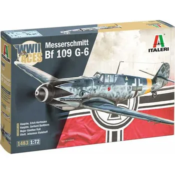 Plastikový model Messerschmitt Bf 109 G-2/G-6 Aces - Italeri Model Kit 1483