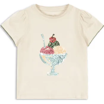 Chlapecké tričko Dívčí bavlněné triko Famo "Buttercream" Konges Sløjd VELIKOST: 104/4 roky