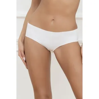 Dámská móda Laser cut kalhotky Italian Fashion Sandra - bez gumičky Bílá XL