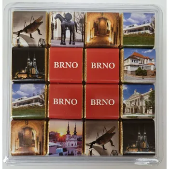 Čokoláda CHOCOPOLA Čokoládové puzzle Brno, 80g