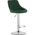 Barová židle Textilomanie Velvet Kast zelená