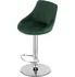 Barová židle Textilomanie Velvet Kast zelená
