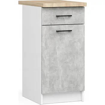 Kuchyňská skříňka AKORD Olivia S40 SZ1 bílá/beton