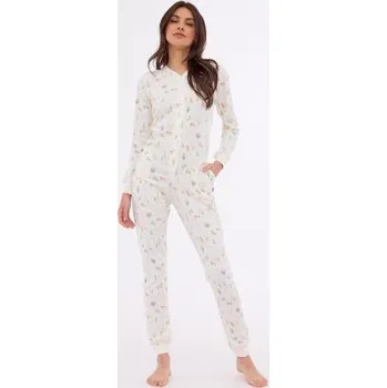 Dámský overall Dámský overal Cornette Forest - bavlna Ecru XL