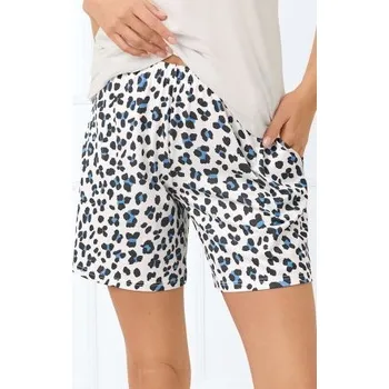 Dámské oblečení Krátké pyžamové kalhoty Italian Fashion Savanna - viskóza Ecru-černá XL