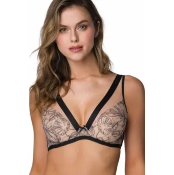 Podprsenka Push-up podprsenka Mat Xanthe - bralette Béžovo-černá 75E