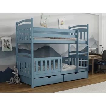 Dětská postel Dětská patrová postel Adaš Barva dřeva: Modrá, 80x180