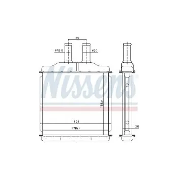 Motor automobilu Výměník tepla NISSENS 76509