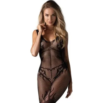 Dámské erotické prádlo Bodystocking Obsessive F241 - otevřený klín Černá S/M/L