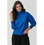 Dámský svetr Makadamia S165 modrý Modrá One size