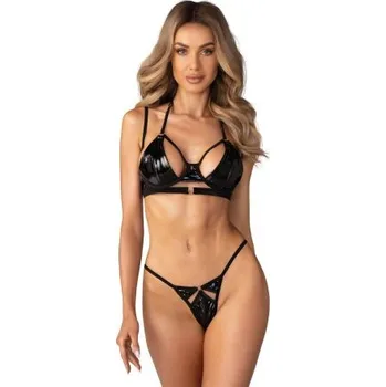 Dámská erotická souprava Sexy komplet Obsessive Keira Lise - 2 dílný Černá L/XL