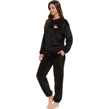 Dámské pyžamo Dámské pyžamo Doctor Nap PM 5209 - huňaté Černá XL