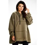 Hřejivá oversize mikina Infinite You M332 Khaki Khaki One size