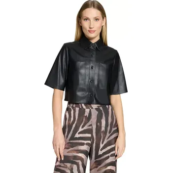 VERA MONT dámská bunda černá koženková