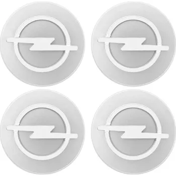 Středová krytka kola Krycí víčka OPEL 59 mm stříbrná