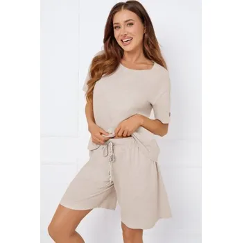 Letní dámský komplet Italian Fashion Isola - bavlna Béžová XL