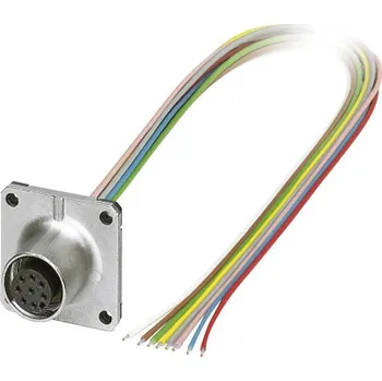 Phoenix Contact SACC-SQ-M12FS-8CON-25F/0,5 vestavný zástrčkový konektor pro senzory - aktory, 1441574, piny: 8, 0.50 m, 1 ks