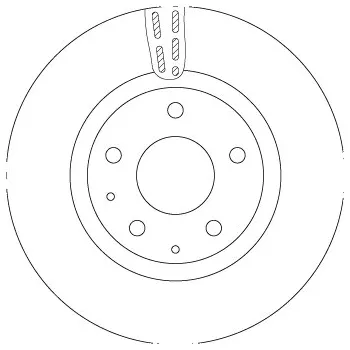 Brzdový kotouč Brzdový kotouč TRW DF6575